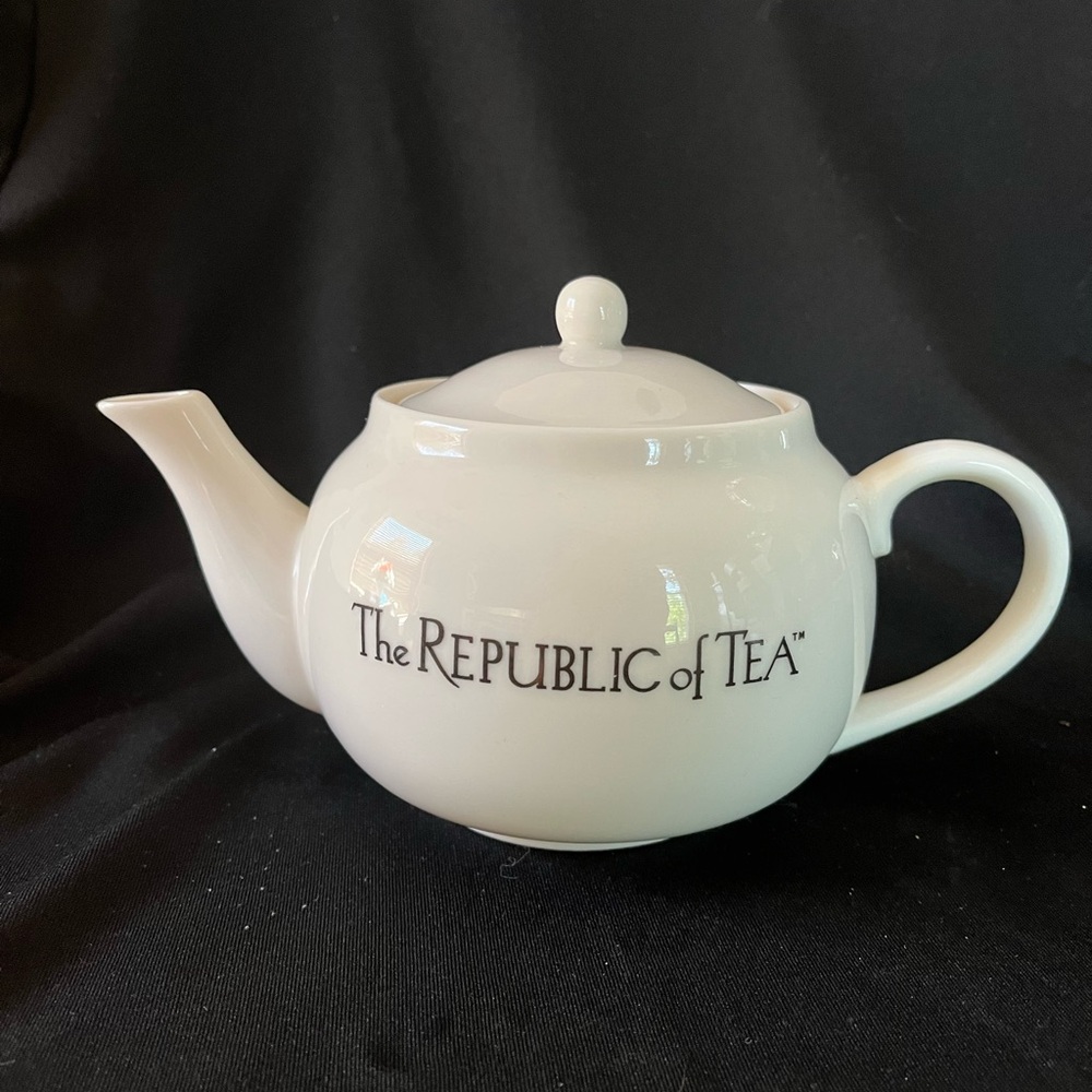White Ceramic Teapot